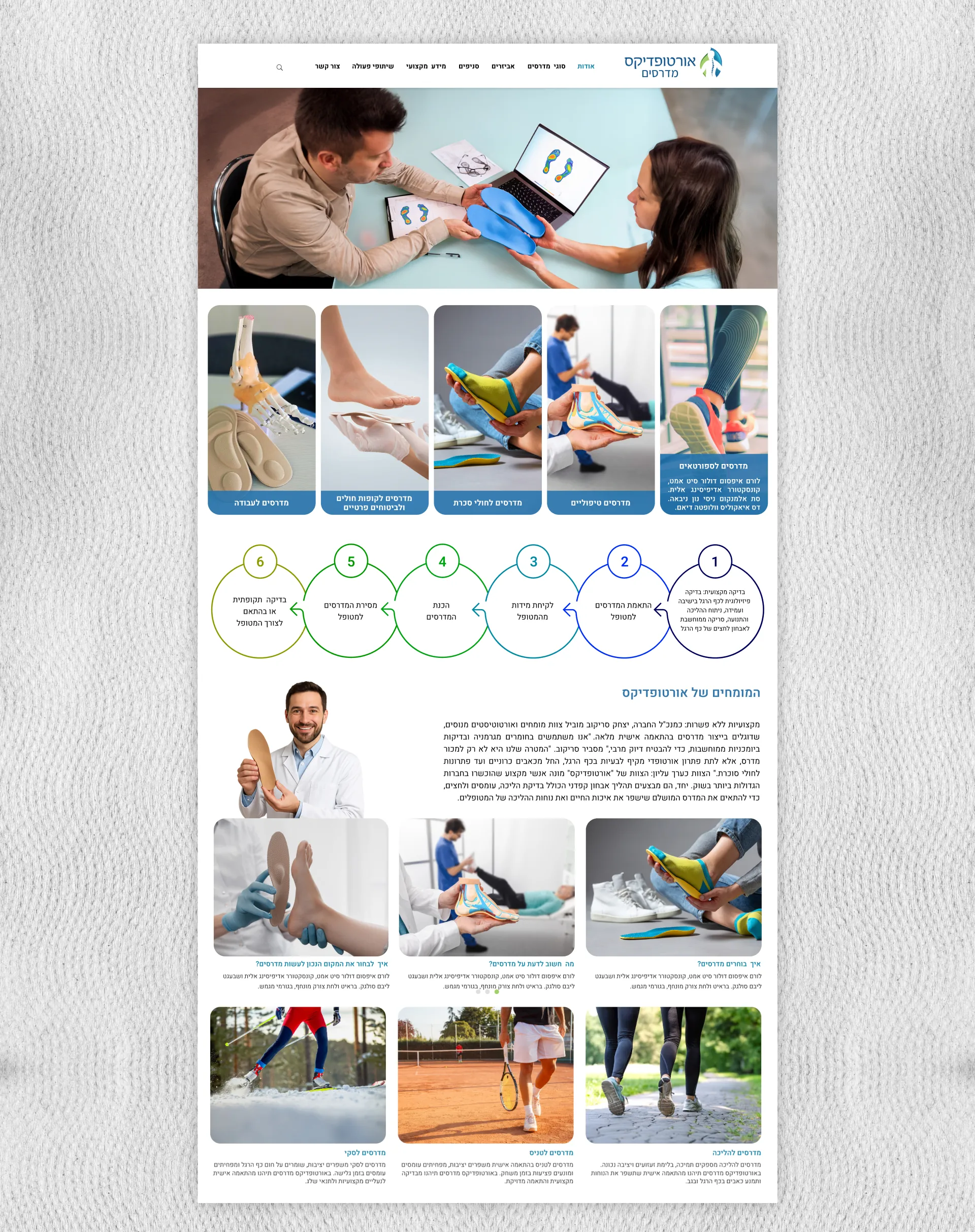 קידום באינטרנט - אורטופדיקס מדרסים